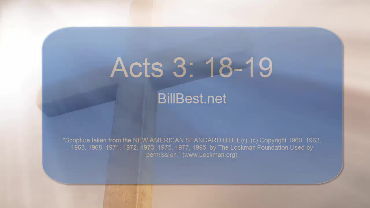 Acts 3: 18 - 19 narrated