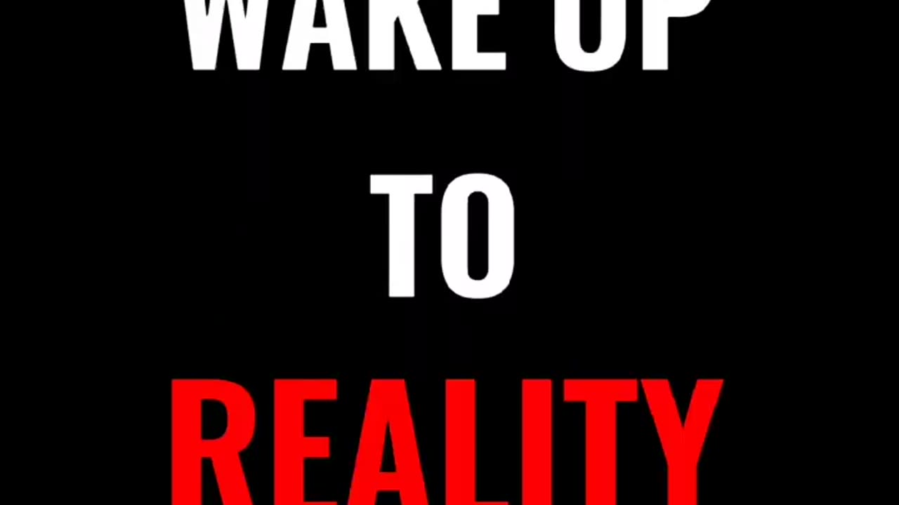 Wake up to reality