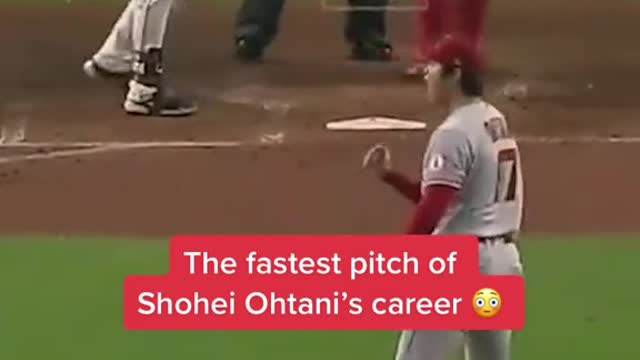 💤Shohei Ohtani just threw the fastest pitch of his career