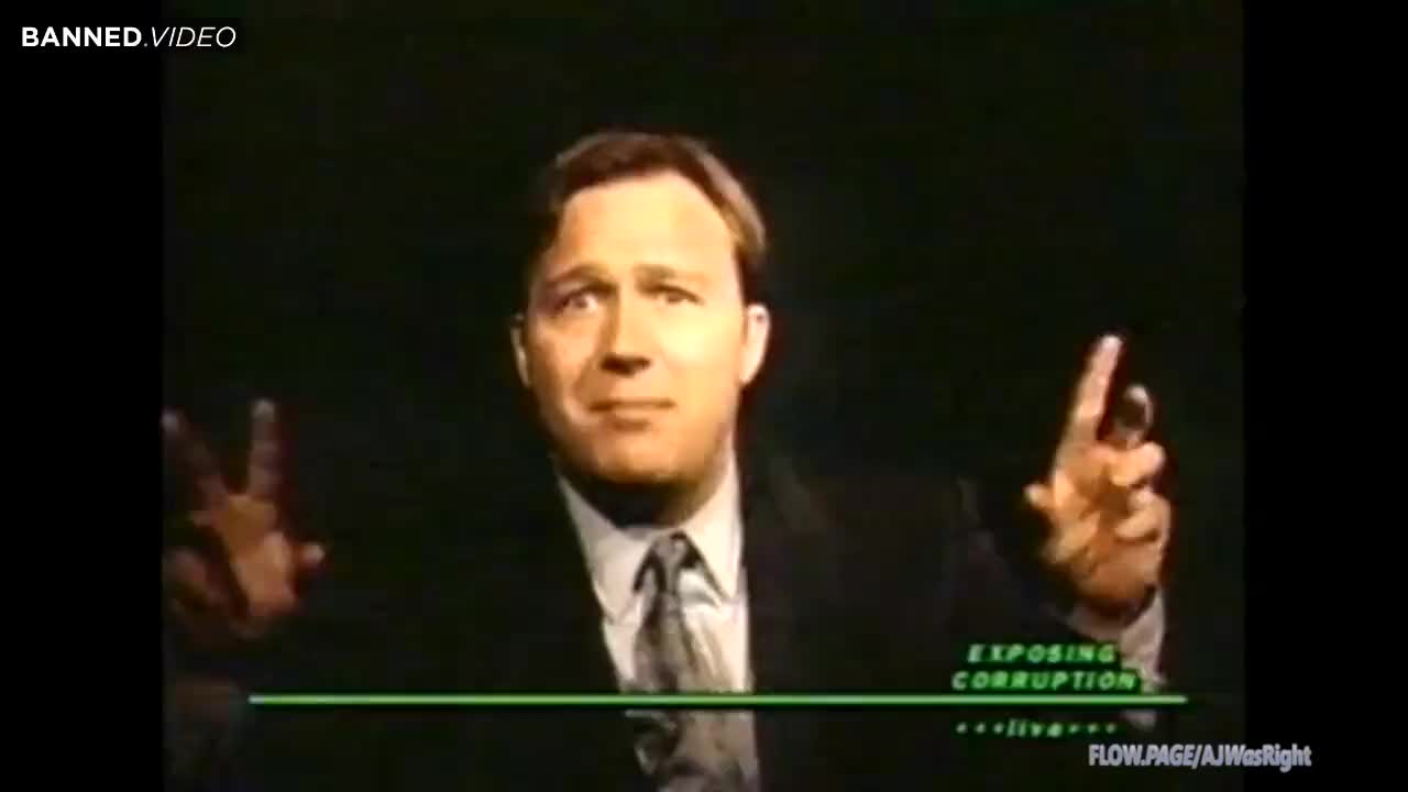 Alex Jones Doesn't Want The Environmentalists To Scare You Into Giving Up Your Rights - 1997