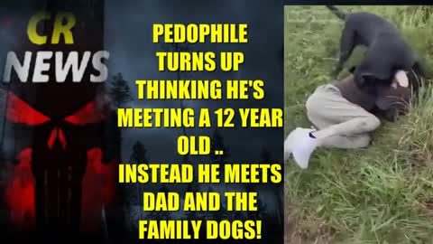 PEDOPHILE THINKING HE'S MEETING A 12 YEAR OLD!!! .. INSTEAD HE MEETS DAD AND THE FAMILY DOGS!!!