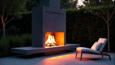 crackling fire for relaxation, reading or sleeping