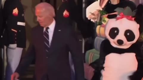 RIDICULOUS: Jill Biden Dressed Up As A Giant Panda For Halloween