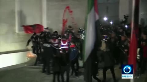 Protesters in Albania capital (read below)