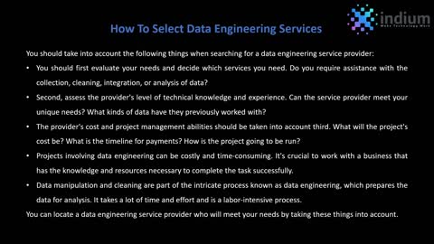 Data Engineering Services: What To Expect