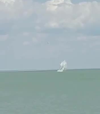 Russian SU25 Crashes into the Black Sea