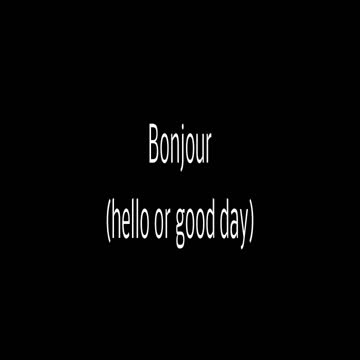 Louisiana French - Lesson 1