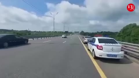 Russians block roads with trucks to prevent