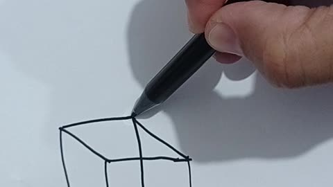 drawing build a cube room