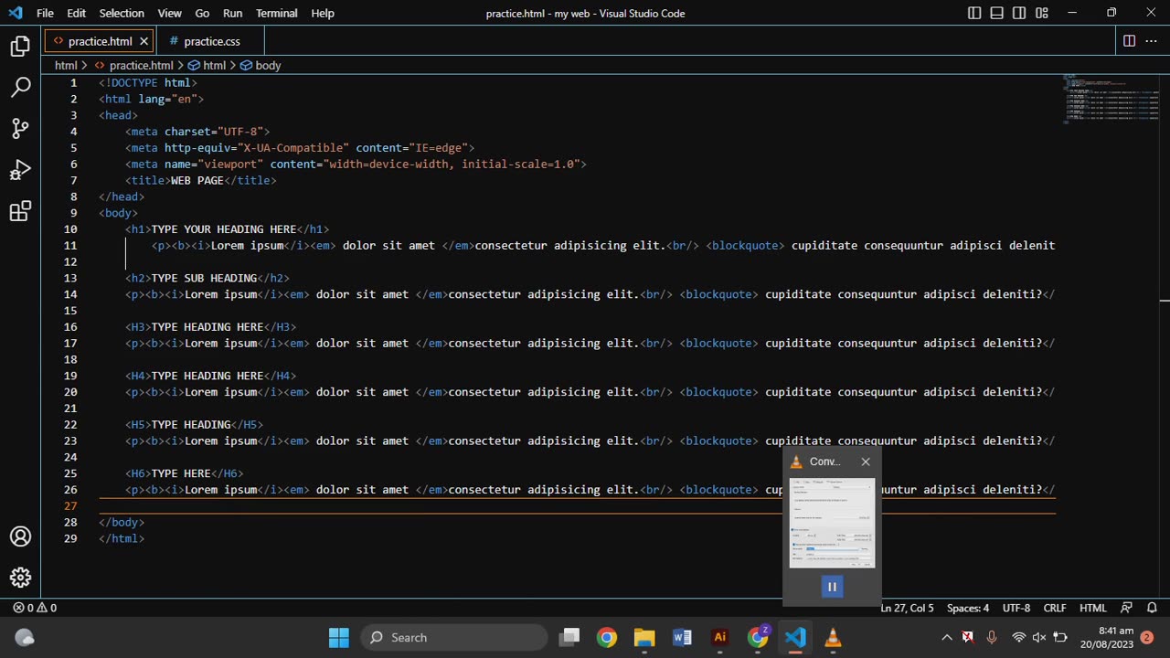 Html Tutorial by kashfbia