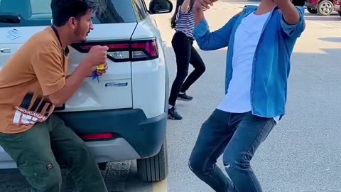 Car Theft Prank 🚘😂 #priyalkukreja #shorts