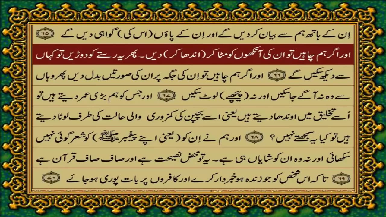 Quran translation in urdu