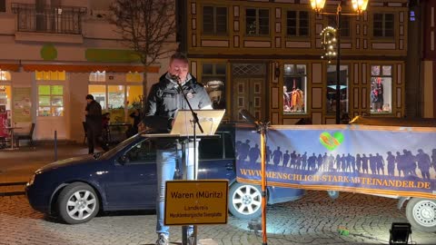 Waren-Müritz - Markus - Eröffnung der Kundgebung 28-11-2022