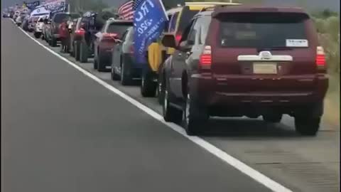 96 Mile Historic Patriot Car lineup