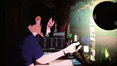 Hear relaxing study music with Sasuke