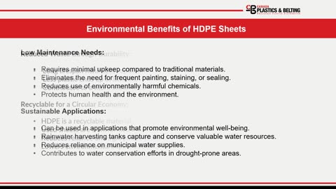 The Environmental Benefits of HDPE Sheets