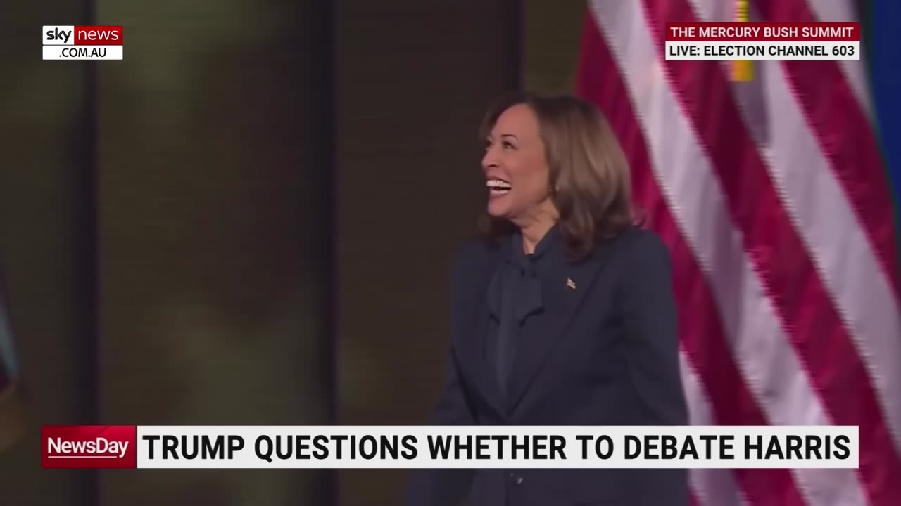 Donald Trump releases 'brutal' ad of Kamala Harris 'debating herself'-3