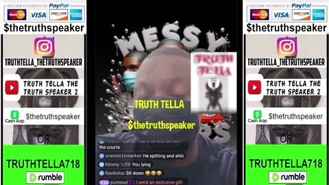 BANGOUT ON THE MESSY CALLER SET TRUTH TELLA SHUTS DOWN CHESTER TRINA B & FAG FRAZIER