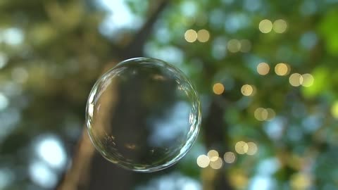 Floating Soap Bubble (Free to Use HD Stock Video Footage)