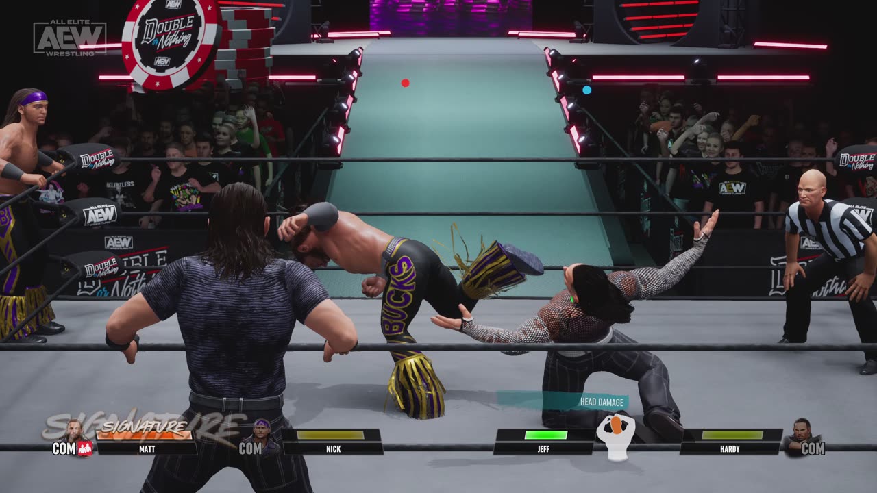 MATCH 113 THE YOUNG BUCKS VS THE HARDYS WITH COMMENTARY