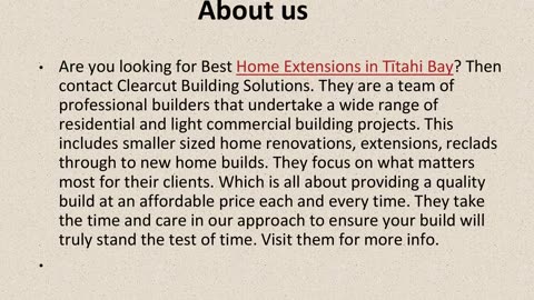 Get The Best Home Extensions in Tītahi Bay.