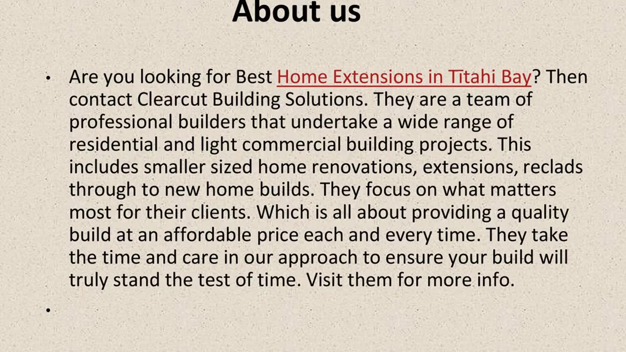 Get The Best Home Extensions in Tītahi Bay.