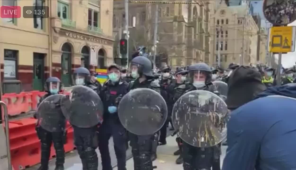 Victoria Police Attack Protesters