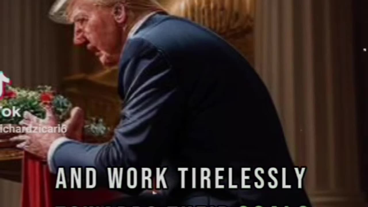 Presdient Donald Trump Praying