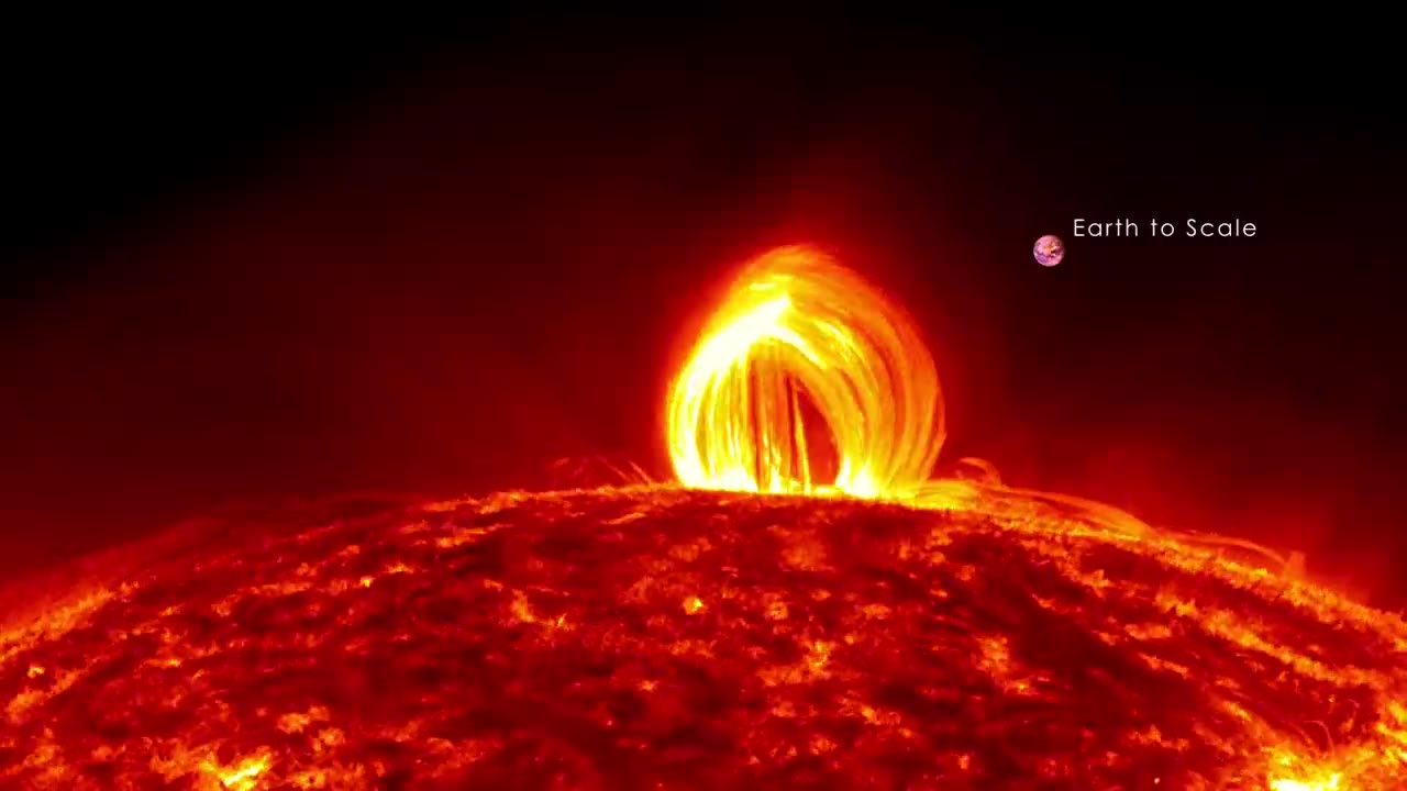 NASA | Fiery Looping Rain on the Sun