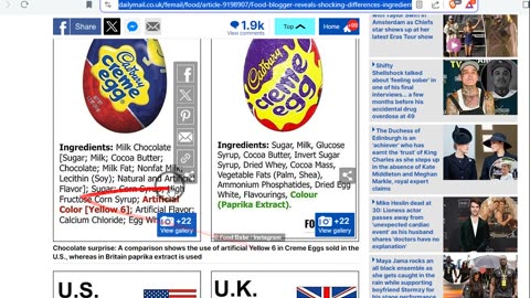 American Food vs UK Food