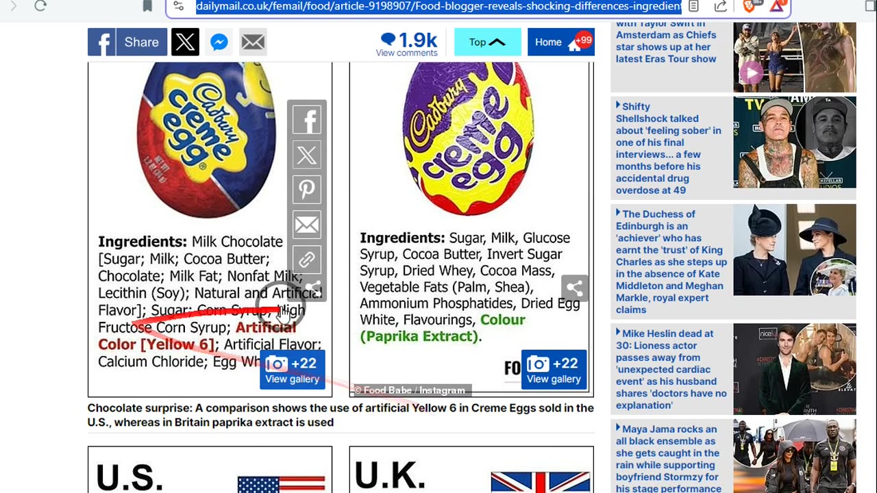 American Food vs UK Food