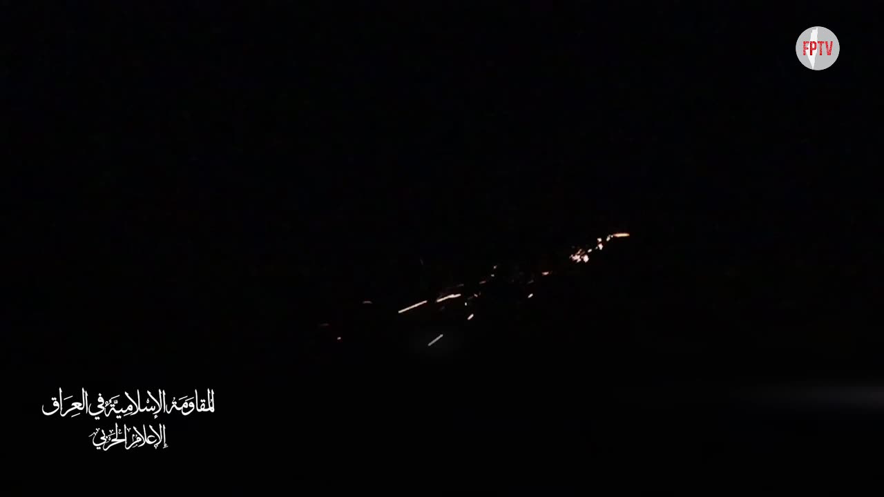 Iraqi Resistance launching drone against a Zionist target in our occupied Arab territories, 10 Oct 2024
