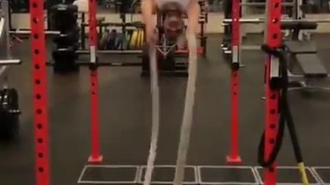 The strongest fitness exercises with the most beautiful girl