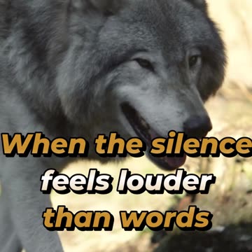 When the silence feels louder than words...