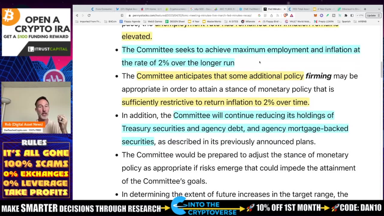 FOMC MINUTES & BITCOIN LINES UP PERFECTLY! WATCH THESE DATES!