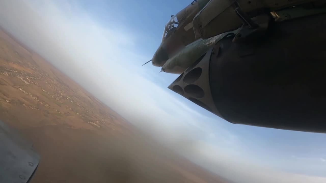 Here is the footage of the combat work of attack aircraft