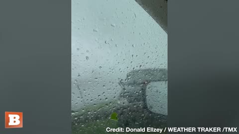 ABSOLUTE HAVOC! Man Takes Cover in Truck as Severe Storm in Mississippi Blows Down Power Pole