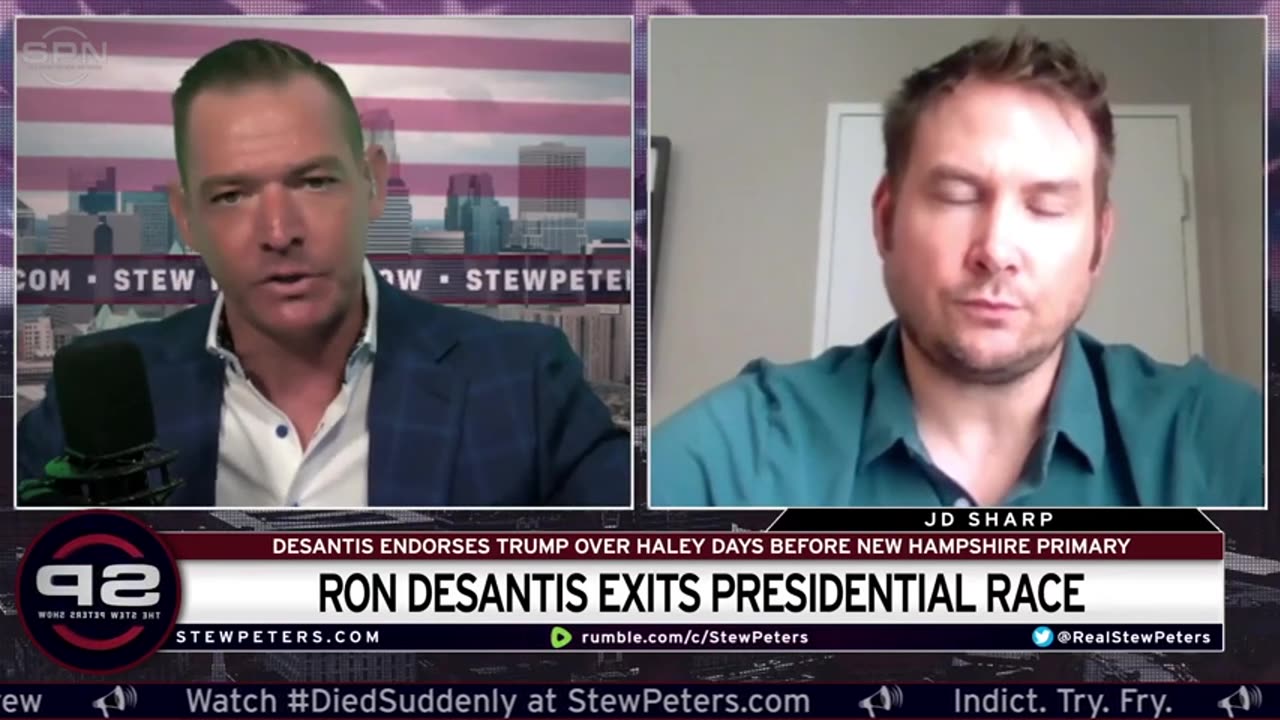 Loser Desantis QUITS Race: Endorses Trump Days Before New Hampshire Primary