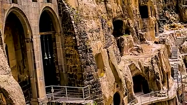 The Georgian Caves extend 500 meters deep