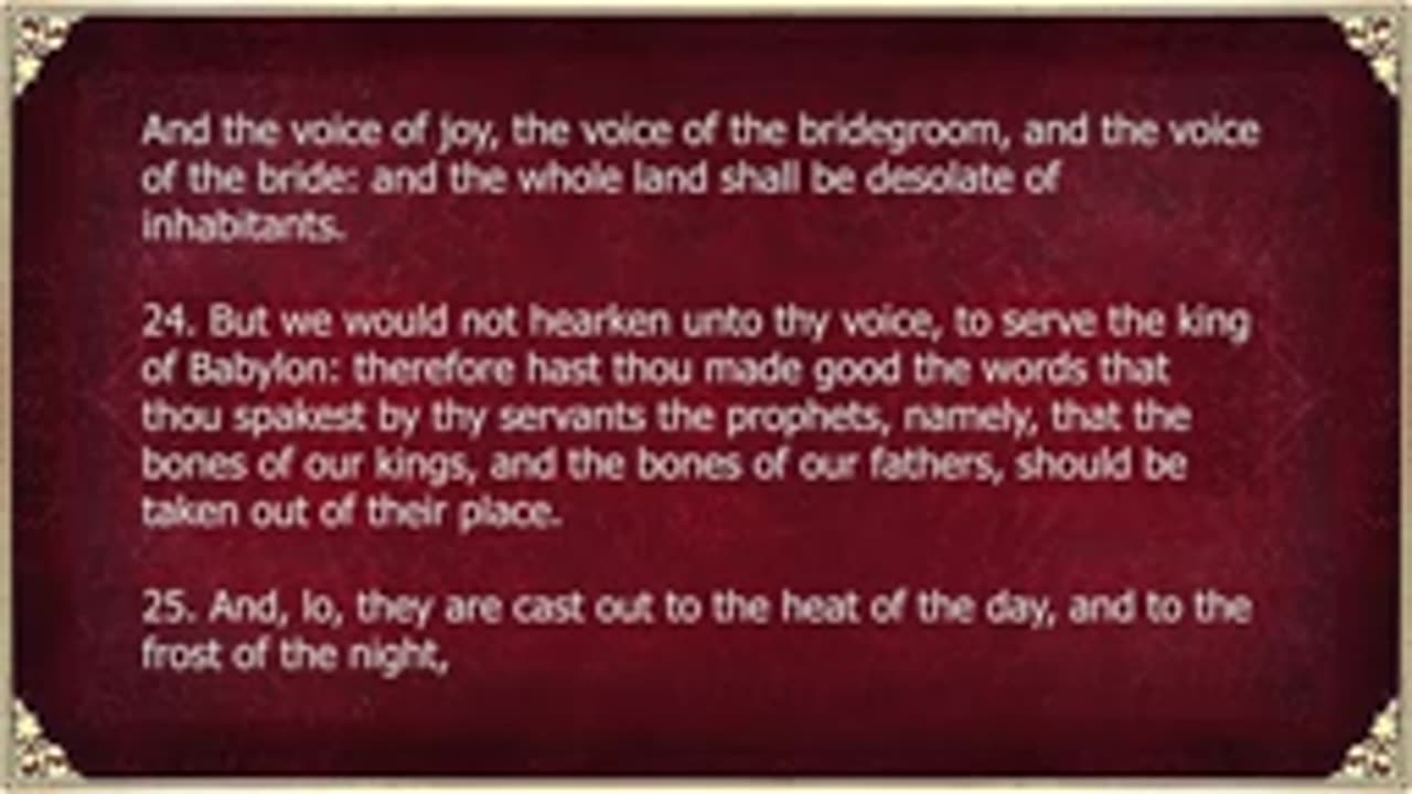 BARUCH | The Apocrypha | read by Christopher Glyn