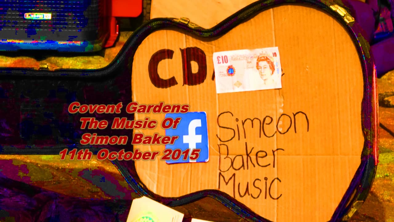 Simon Baker Music Busking in London. 10th May 2015