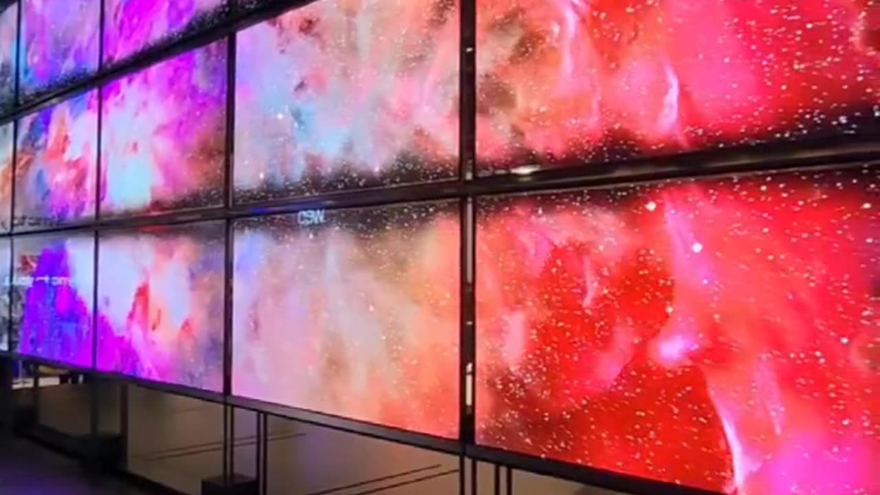 @lgusa see through television screens at CES in Las Vegas