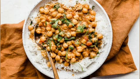 Chickpeas and spinach curry