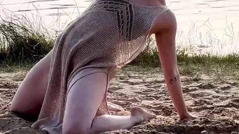 Beautiful girl sexual dance