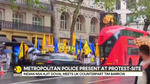 Pro-Khalistan protests outside Indian high commission pass off quietly