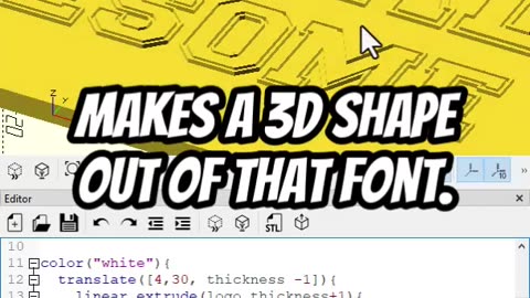 OpenScad: Text