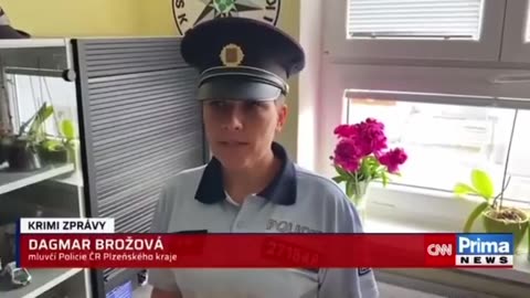 In the Czech Republic, a refugee from Ukraine attacked a woman in on live television