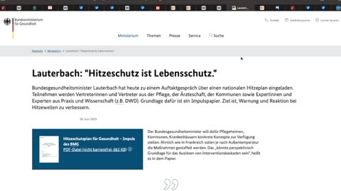 🎥 Die Ampel dreht durch Lauterbach will Hitze-Lockdown