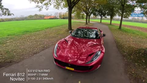 FERRARI 812 NOVITEC *9000RPM* F1 EXHAUST POV Test Drive
