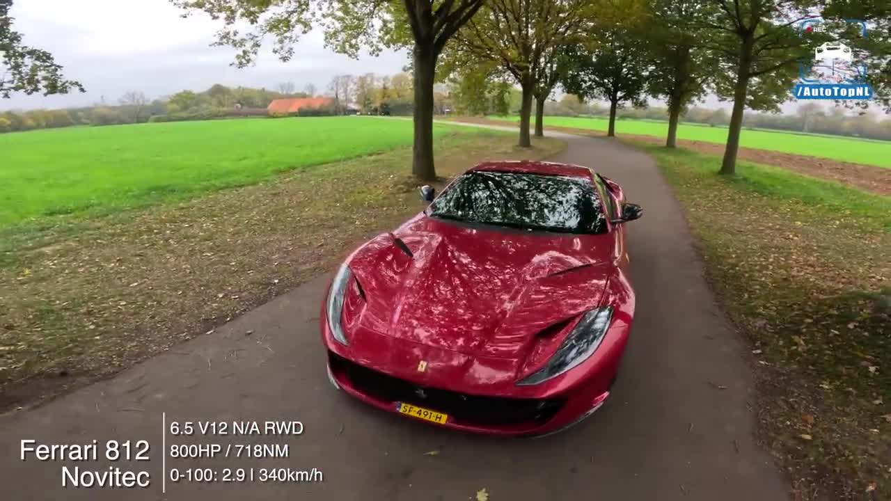 FERRARI 812 NOVITEC *9000RPM* F1 EXHAUST POV Test Drive